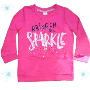 GYMBOREE ~BRING ON THE SPARKLE GLITTER GLAM PULLOVER~ GIRLS SZ 5/6